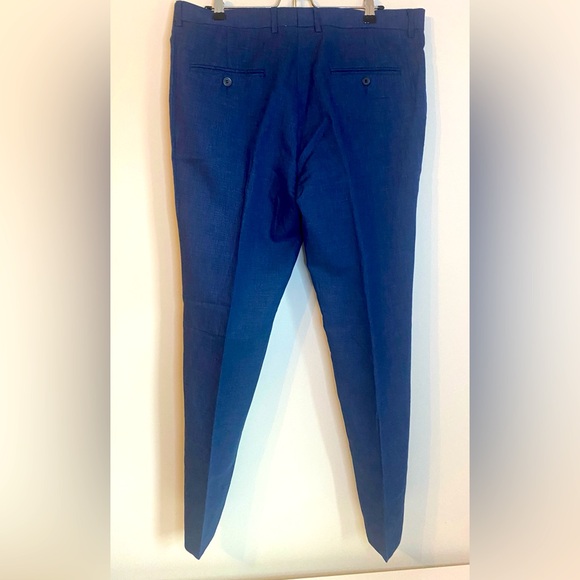 NWT H&M Men's Blue Twill Slim Fit Dress Pants /Trousers -36R - Picture 6 of 7